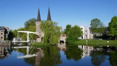 Buiten de binnenstad van Delft