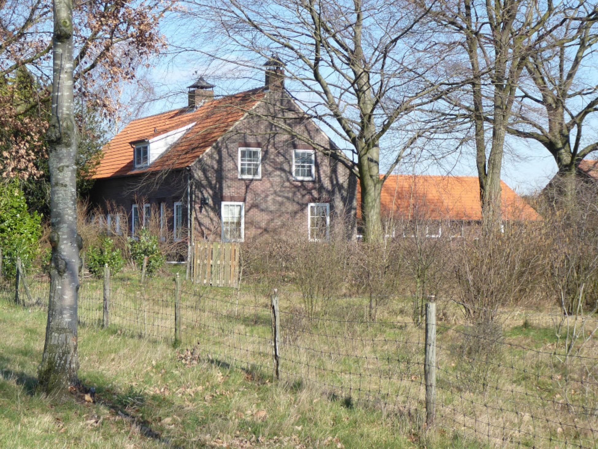 Een van de boerderijen in Evertsoord